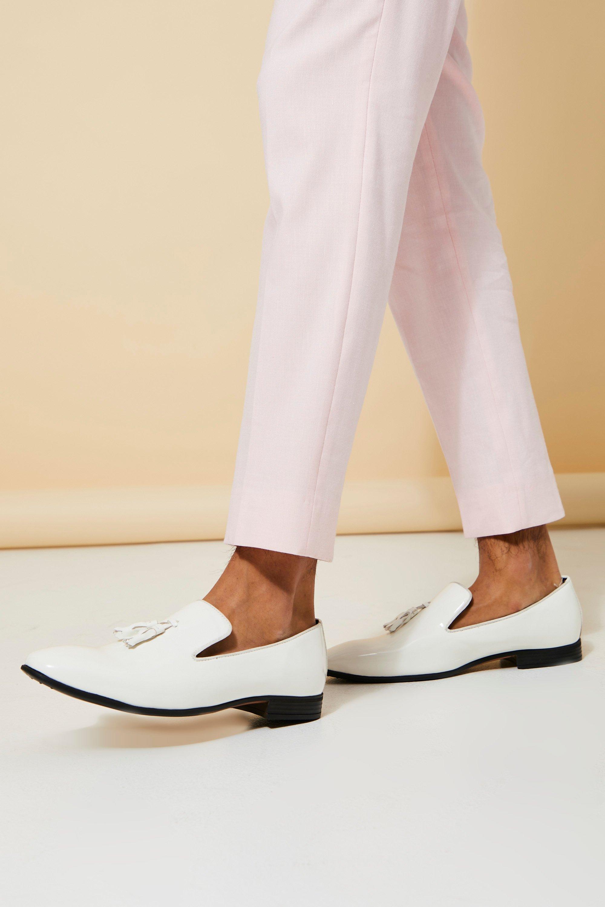 White tassel best sale loafers mens