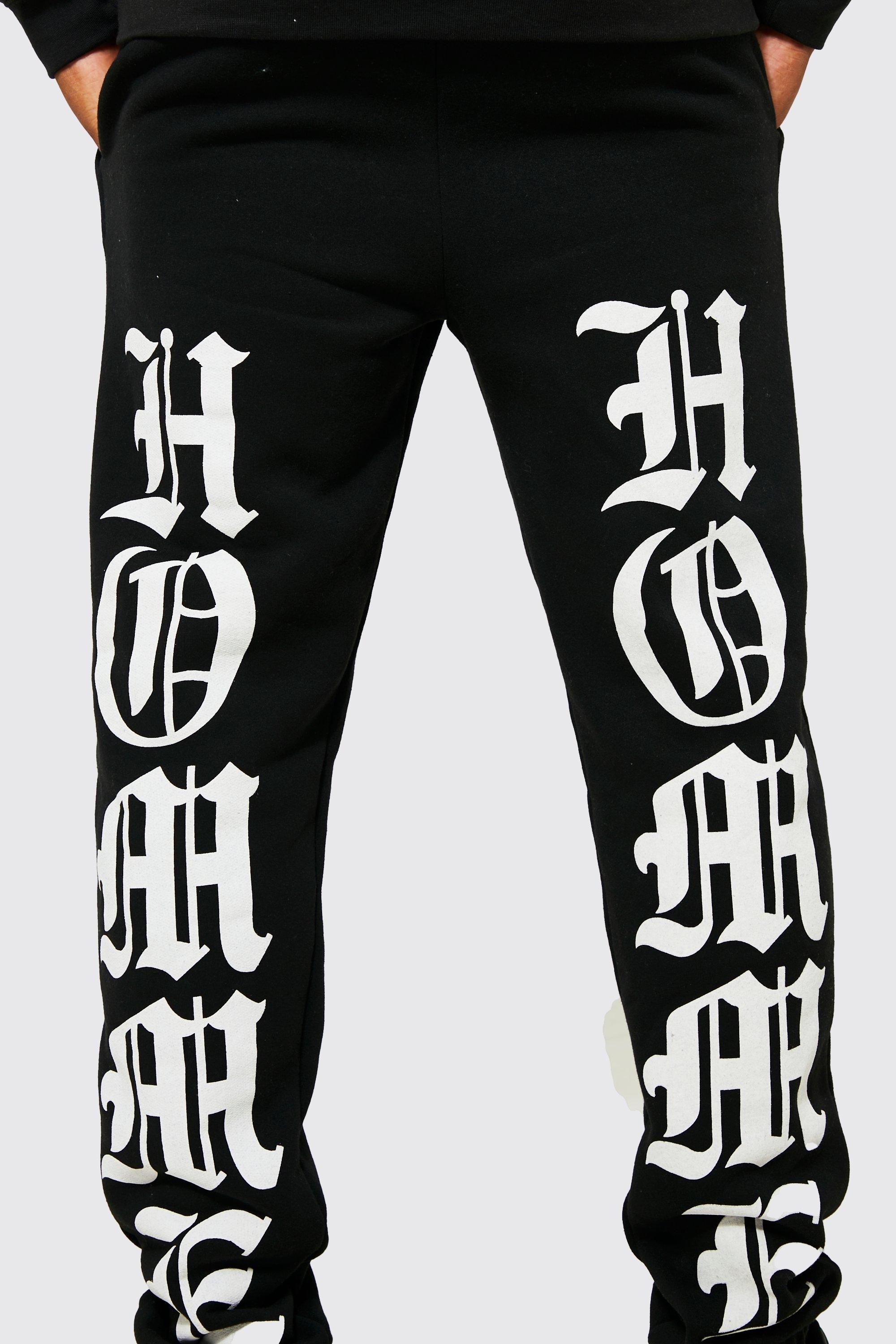 Regular Fit Homme Graphic Joggers