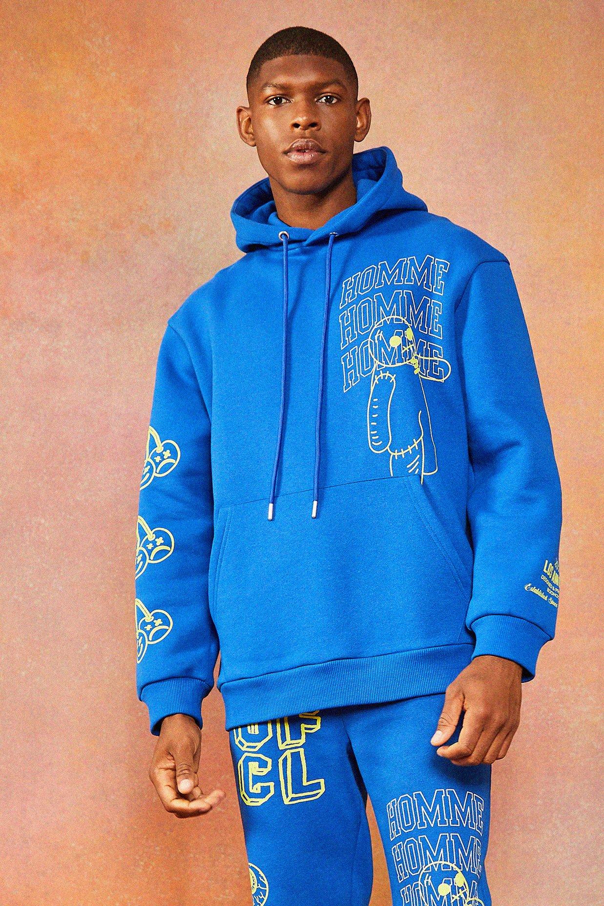 Louis Vuitton Blue Hoodie For Men