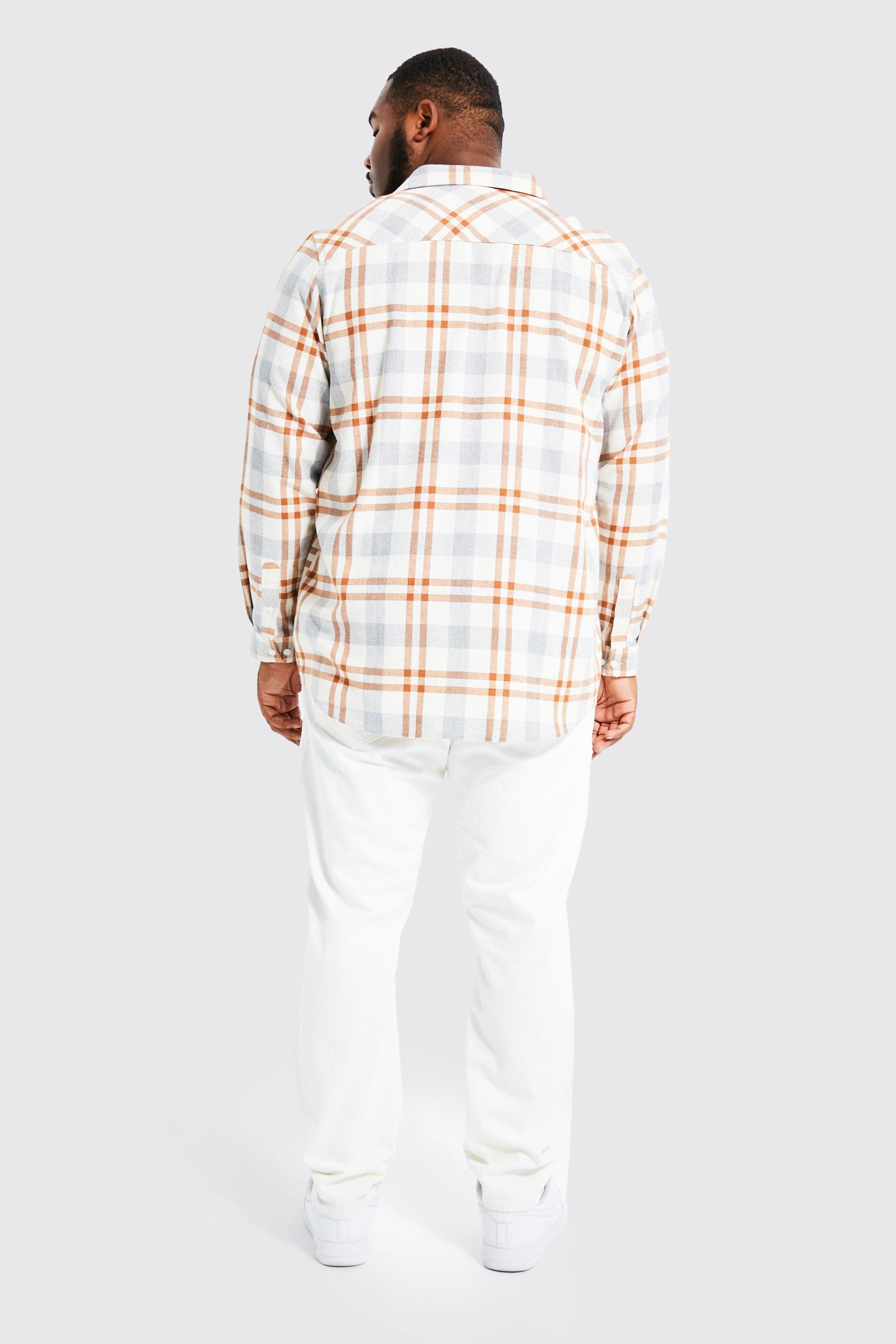 Plus Long Sleeve Buffalo Check Shirt