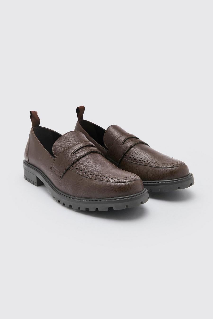 Brown Penny loafers image number 1