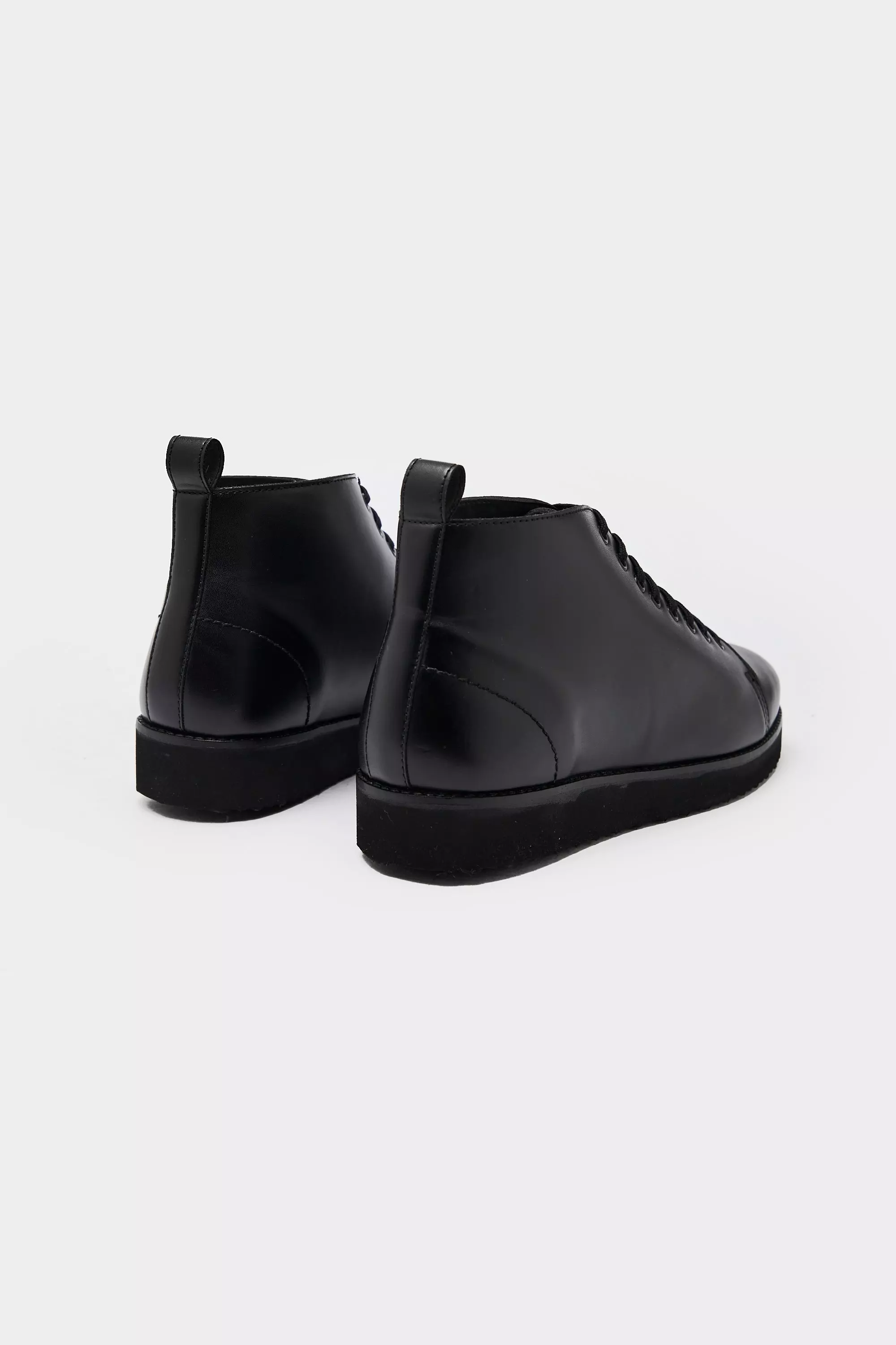 Black Lace Up Ankle Boot alternative image