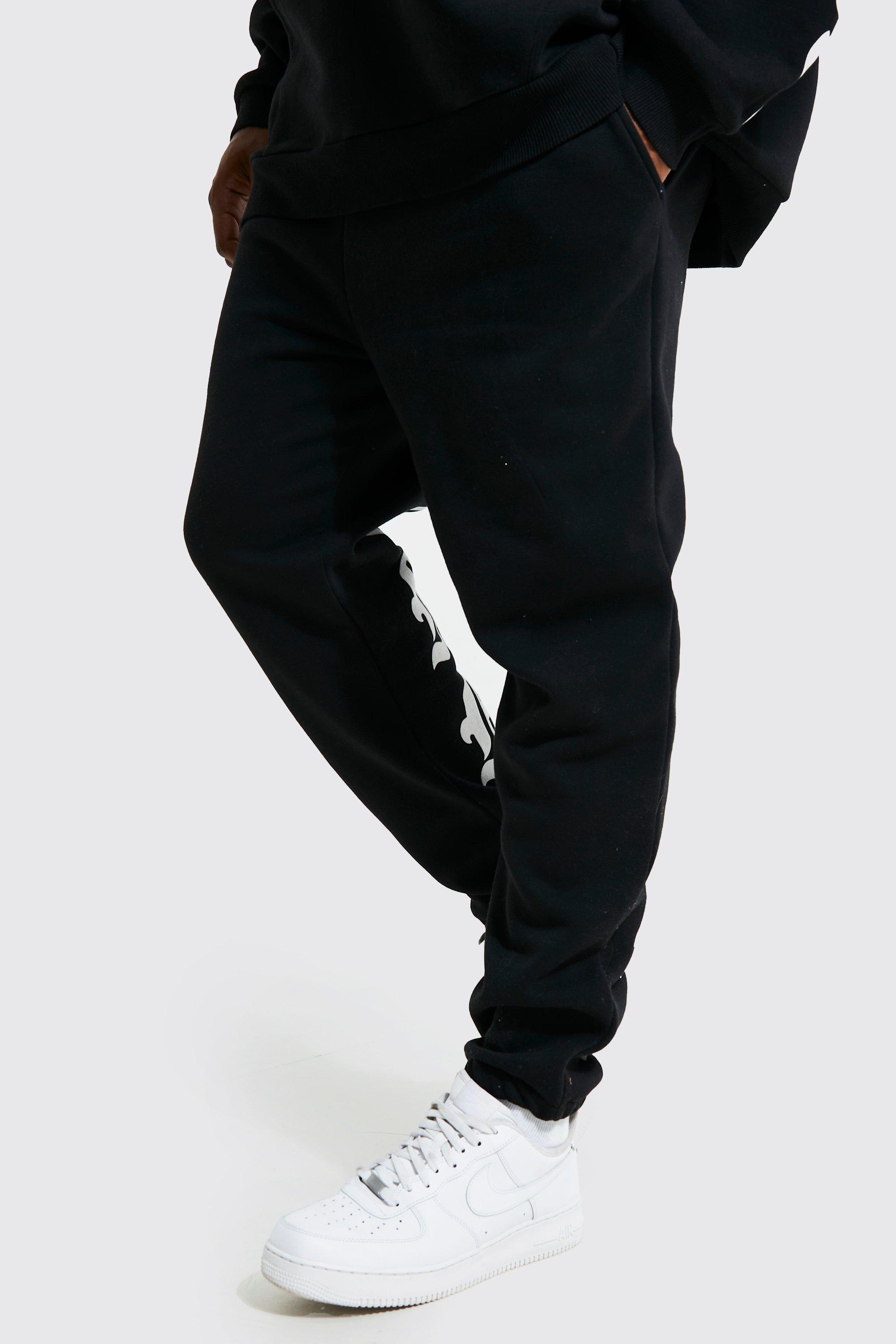 Grande taille Jogging droit imprime boohoo FR