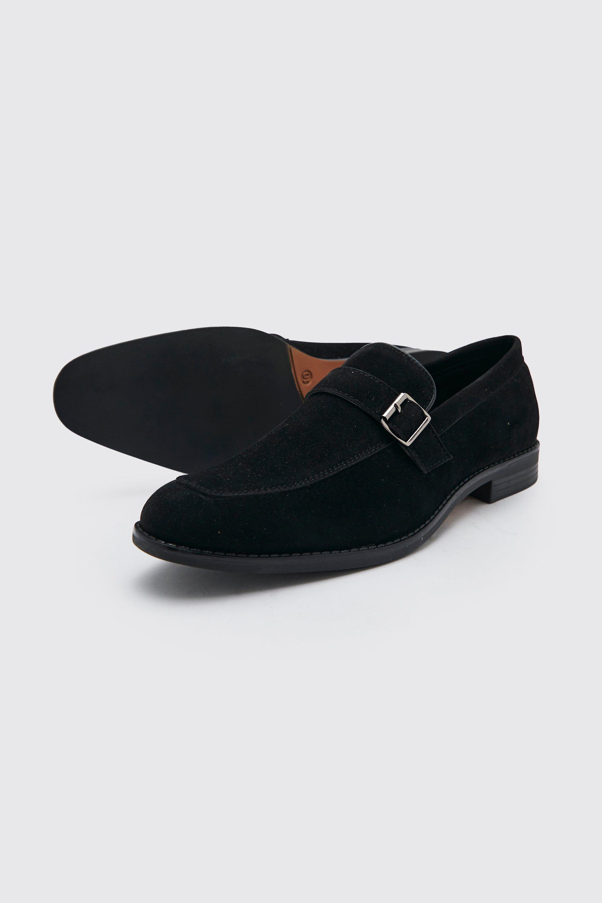 Faux Suede Buckle Loafer boohoo CA