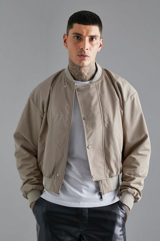Boxy Oversized Bomber Jacket | boohoo USA Boxy Oversized Bomber Jacket | boohoo USA