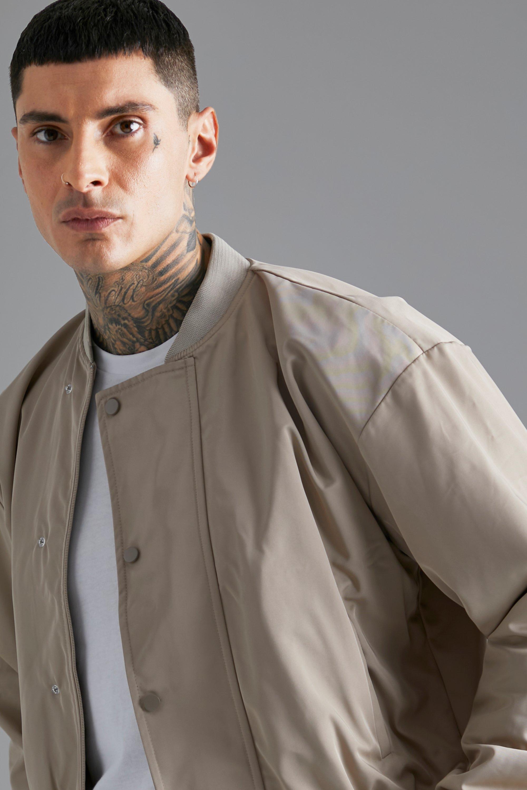Boxy Oversized Bomber Jacket | boohoo USA Boxy Oversized Bomber Jacket | boohoo USA