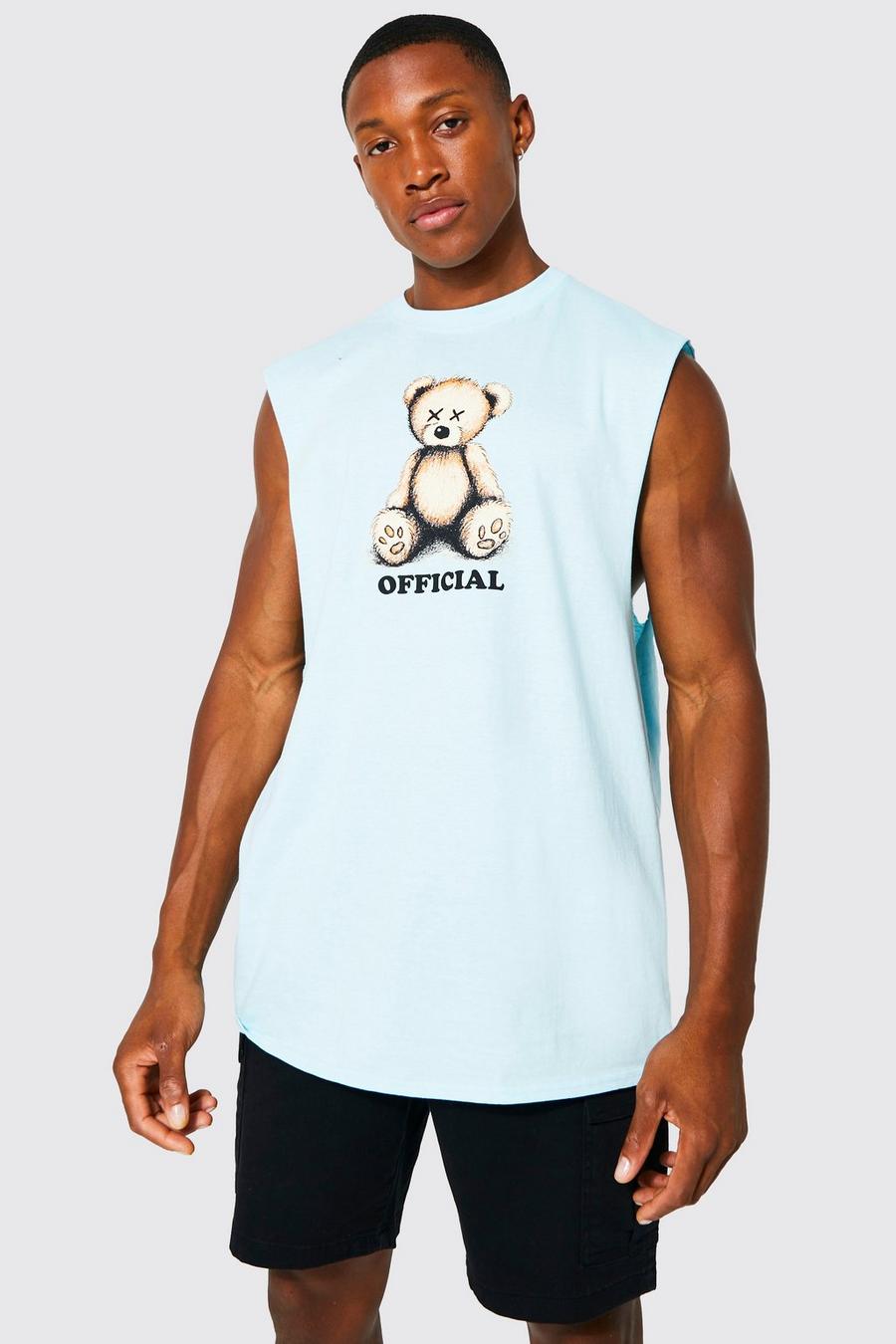 Official Official Teddy Tanktop, Light blue image number 1