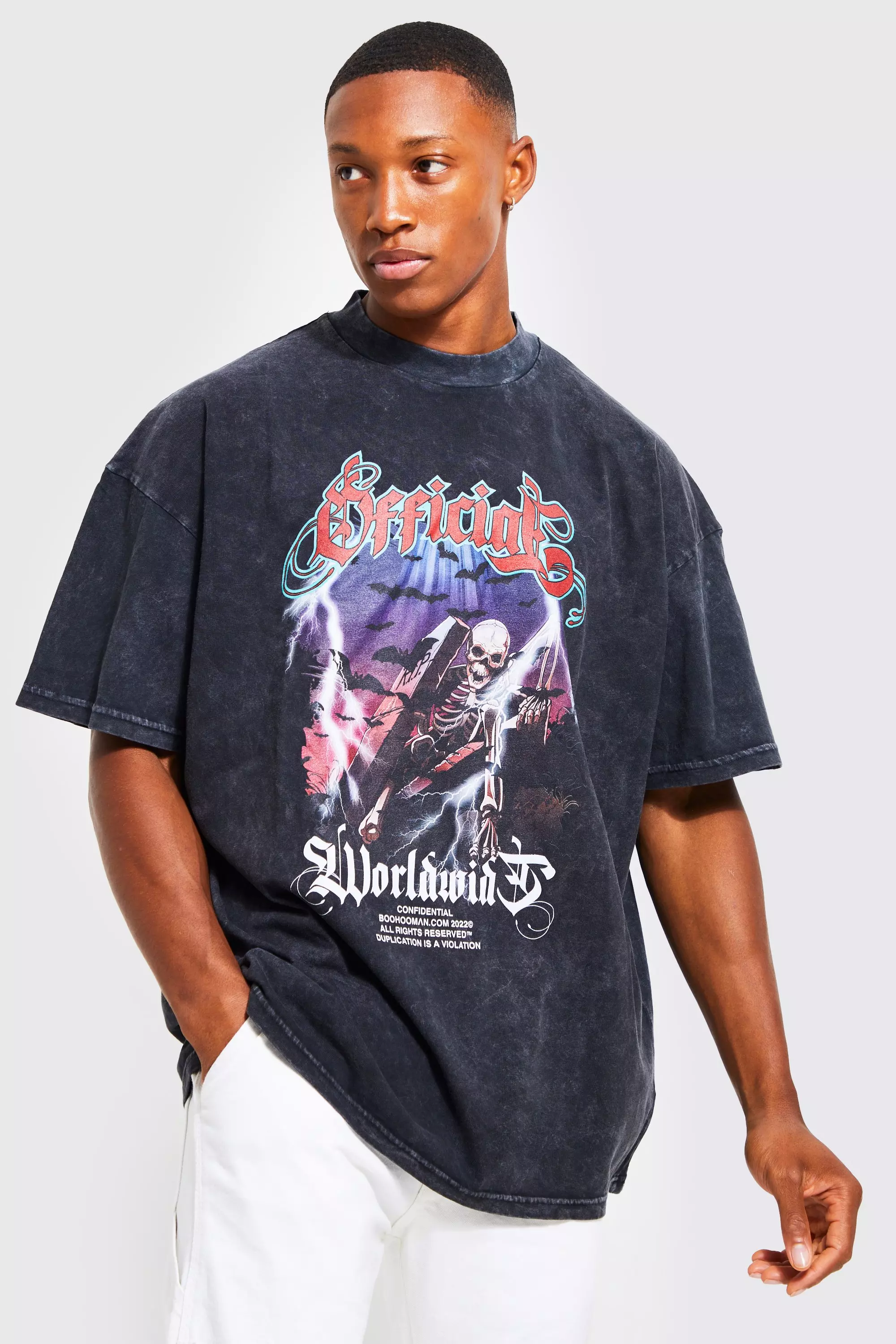 acid wash oversized t shirt
