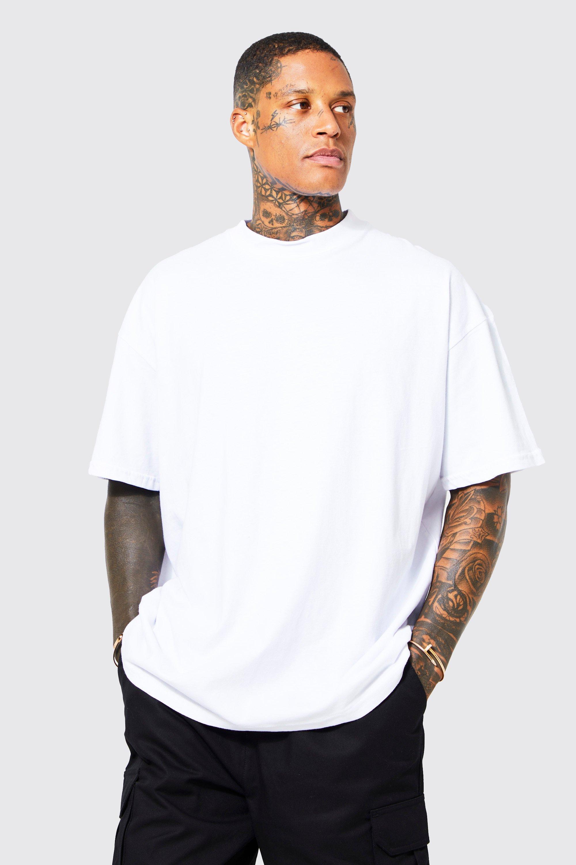 Oversized Extended Neck Graphic T-shirt