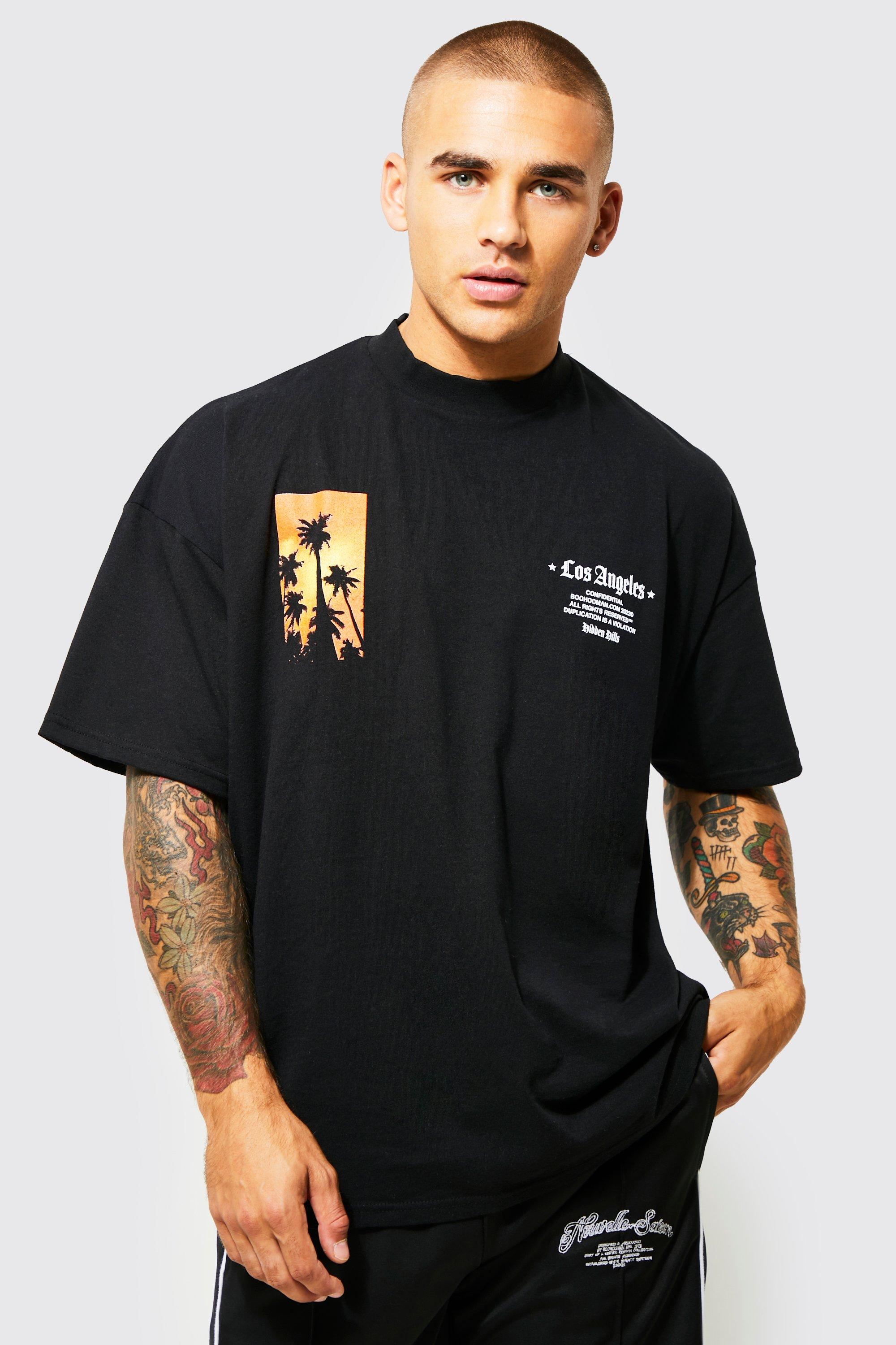 Oversized Los Angeles Palm Graphic T-shirt