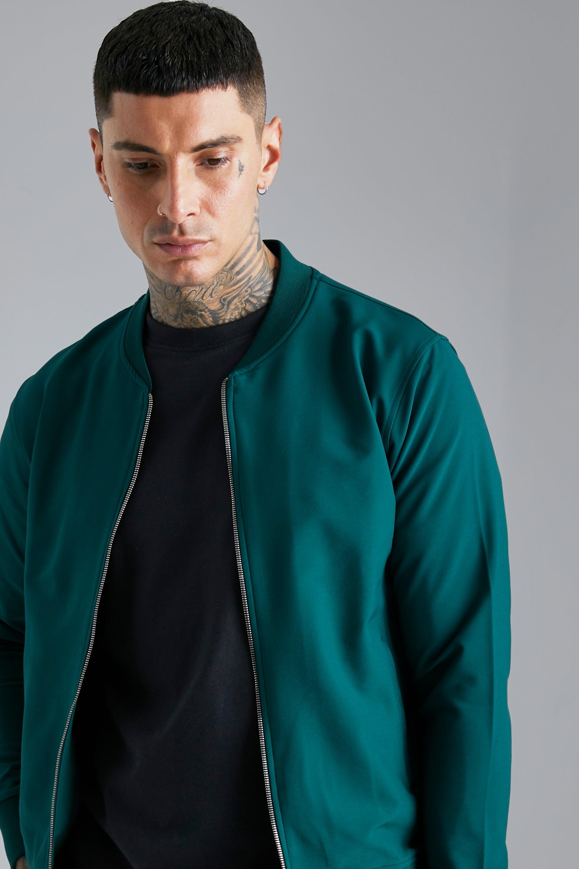 Green hot sale mens bomber