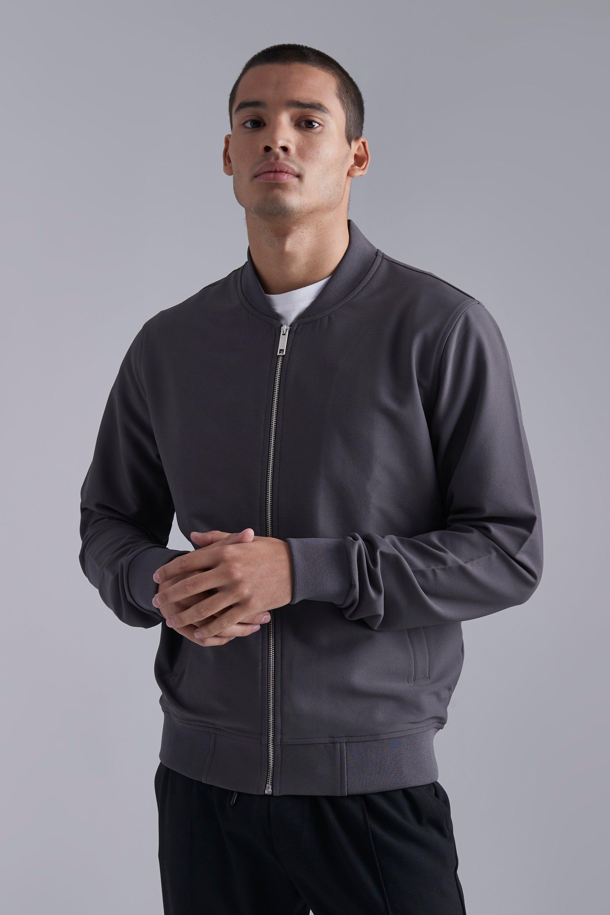 pique bomber jacket zara