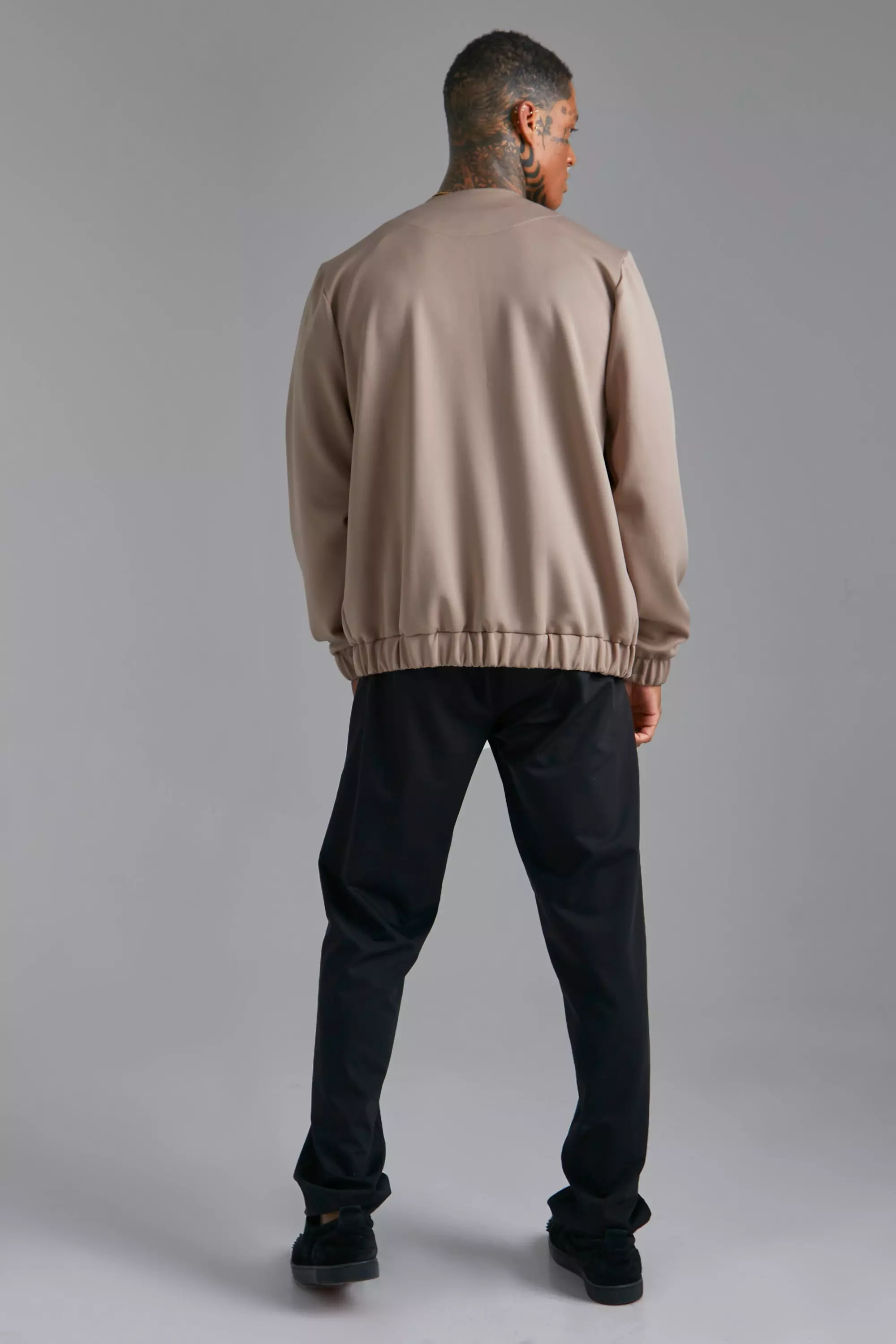 Scuba Collarless Bomber Jacket