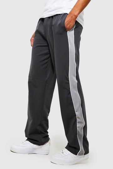 Relaxed Scuba Jogger With Side Panel dark grey