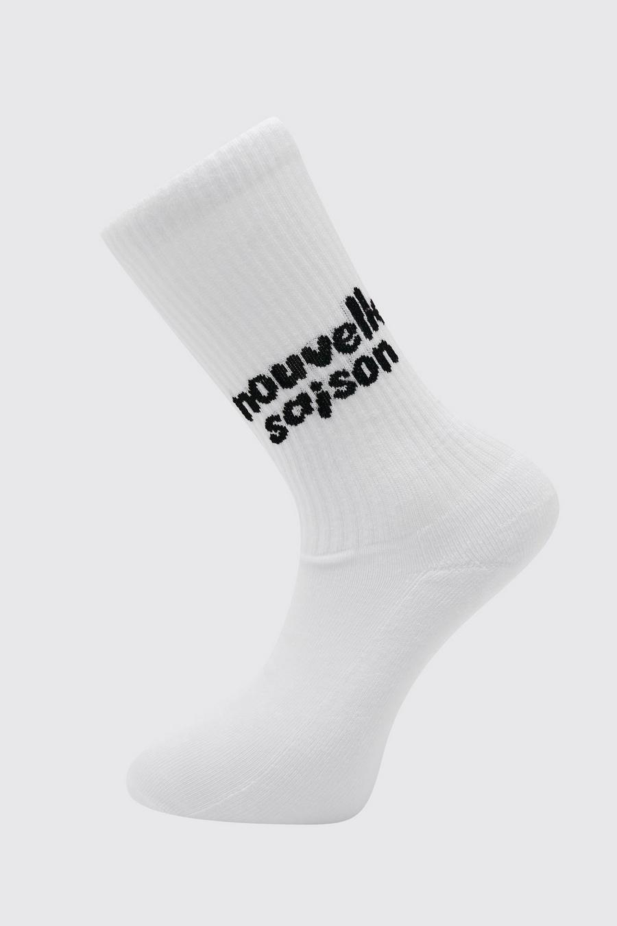 White 1 Pack Nouvelle Saison Sock