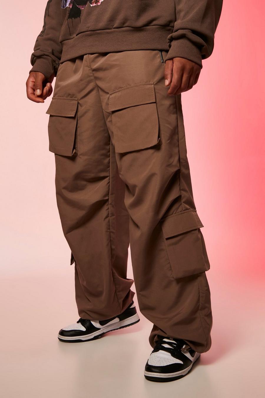 Coffee brown Tall Extreem Oversized Official Cargo Broek