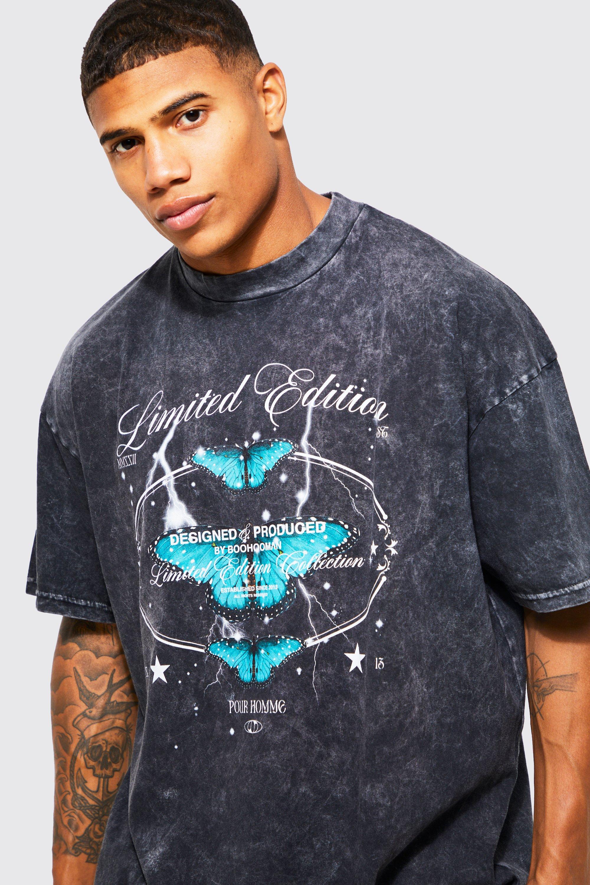 Oversized Acid Wash Graphic T-shirt