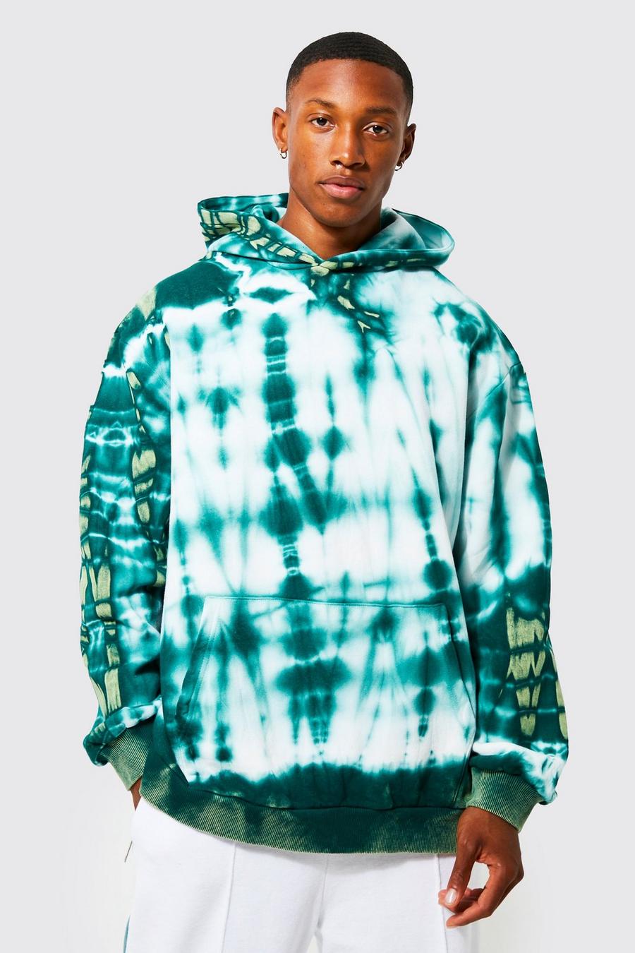 Forest Oversized Tie Dye Hoodie image number 1