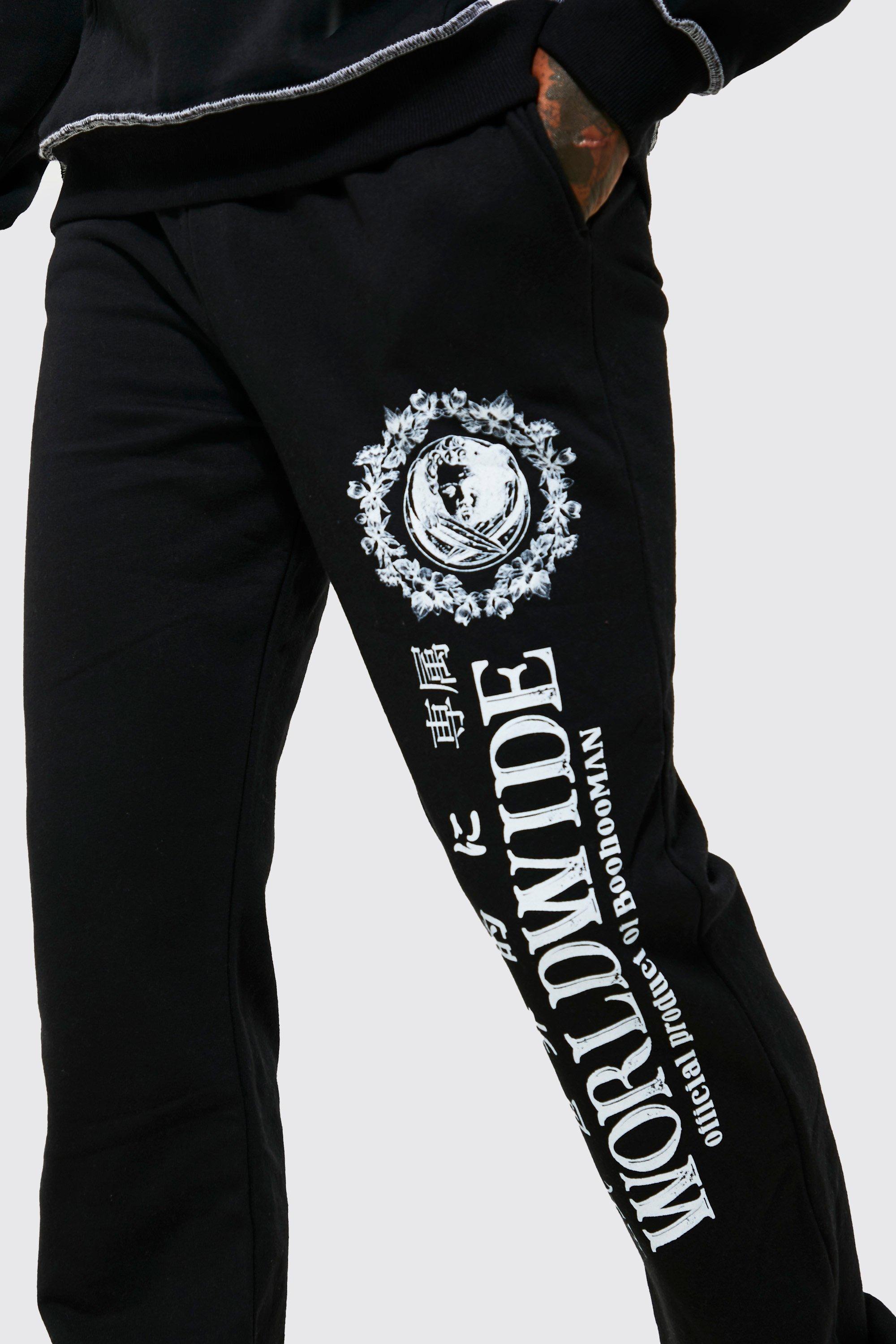 Regular Fit Worldwide Graphic Joggers