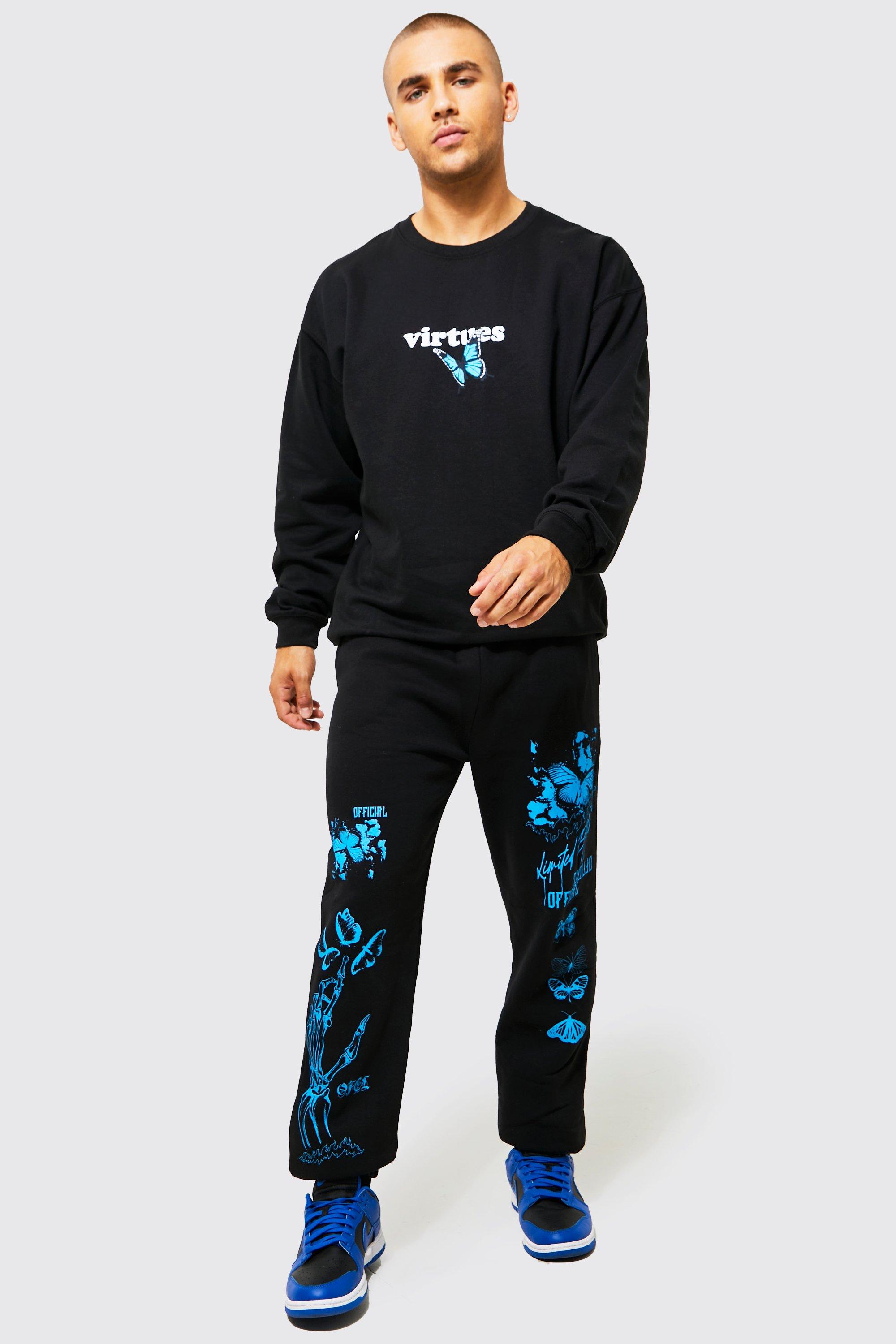 Regular Fit Homme Graphic Joggers