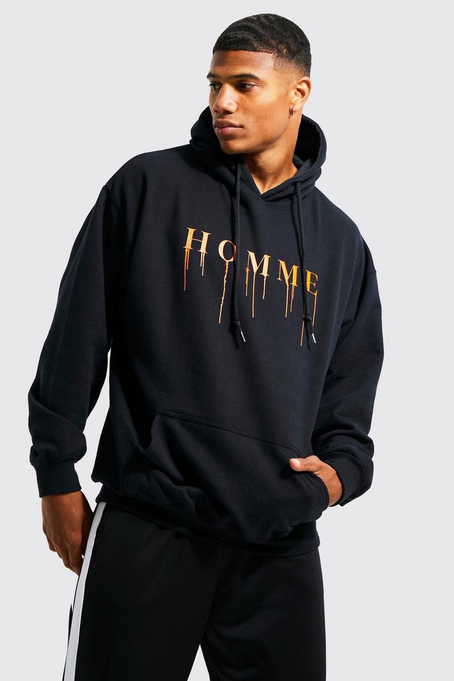 Black Homme Oversize hoodie image number 1