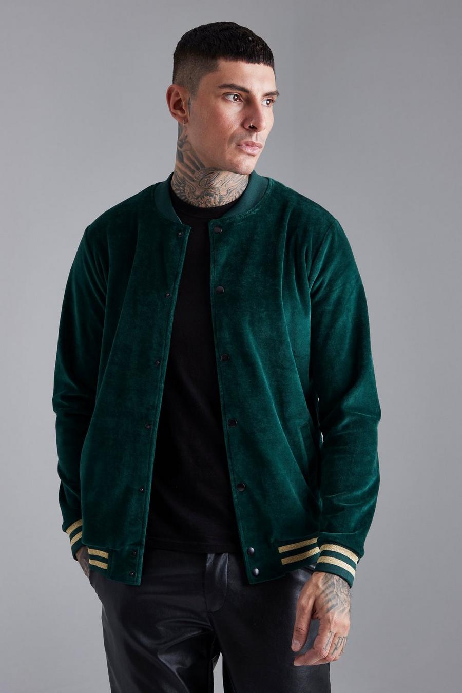 Forest Velour Tipped Bomber image number 1