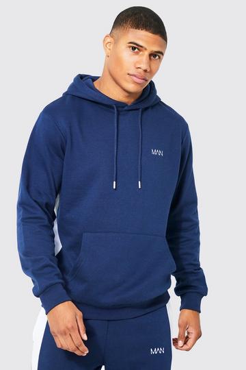 Lightweight Original Man Side Panel Hoodie navy