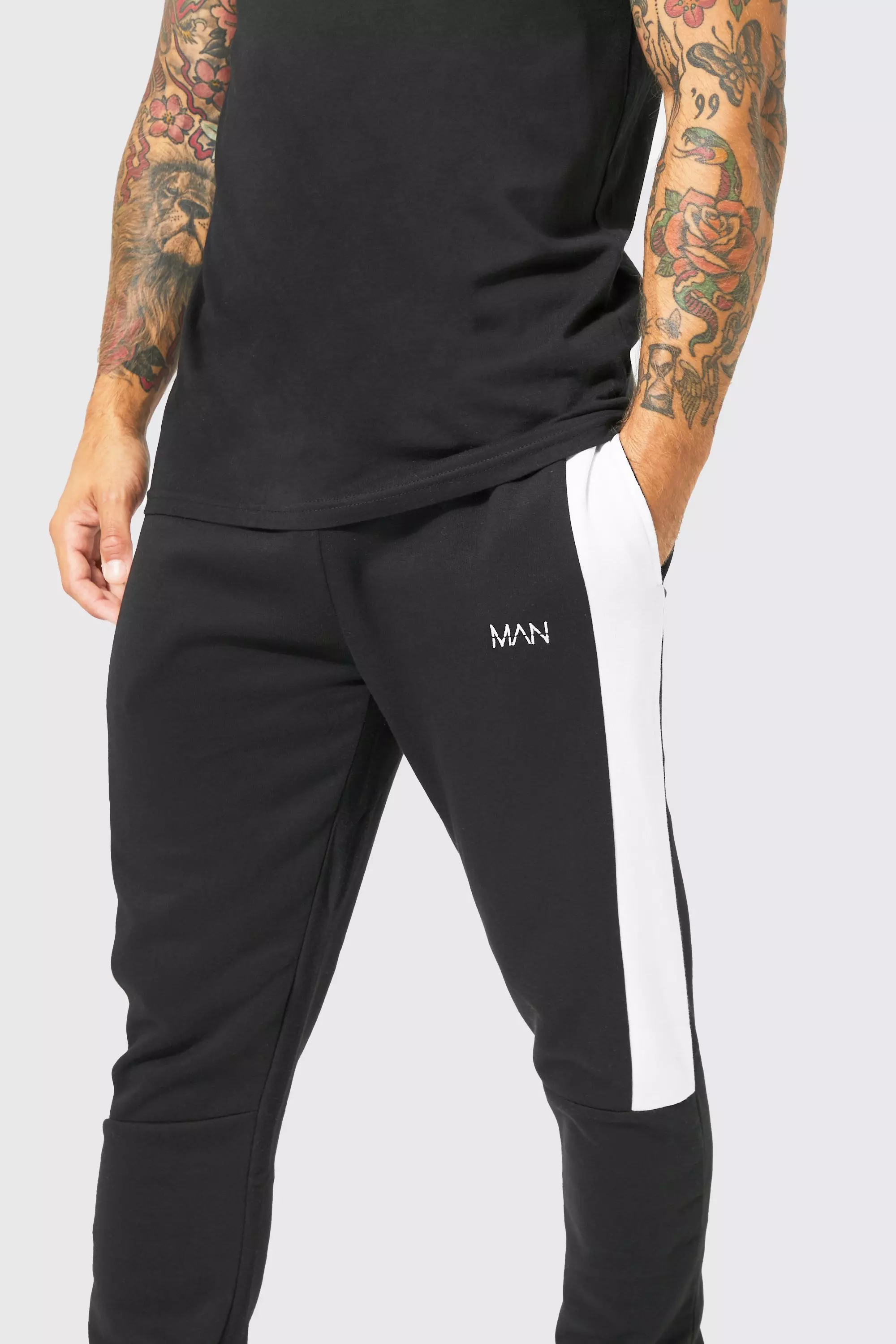 Boohoo mens best sale skinny joggers