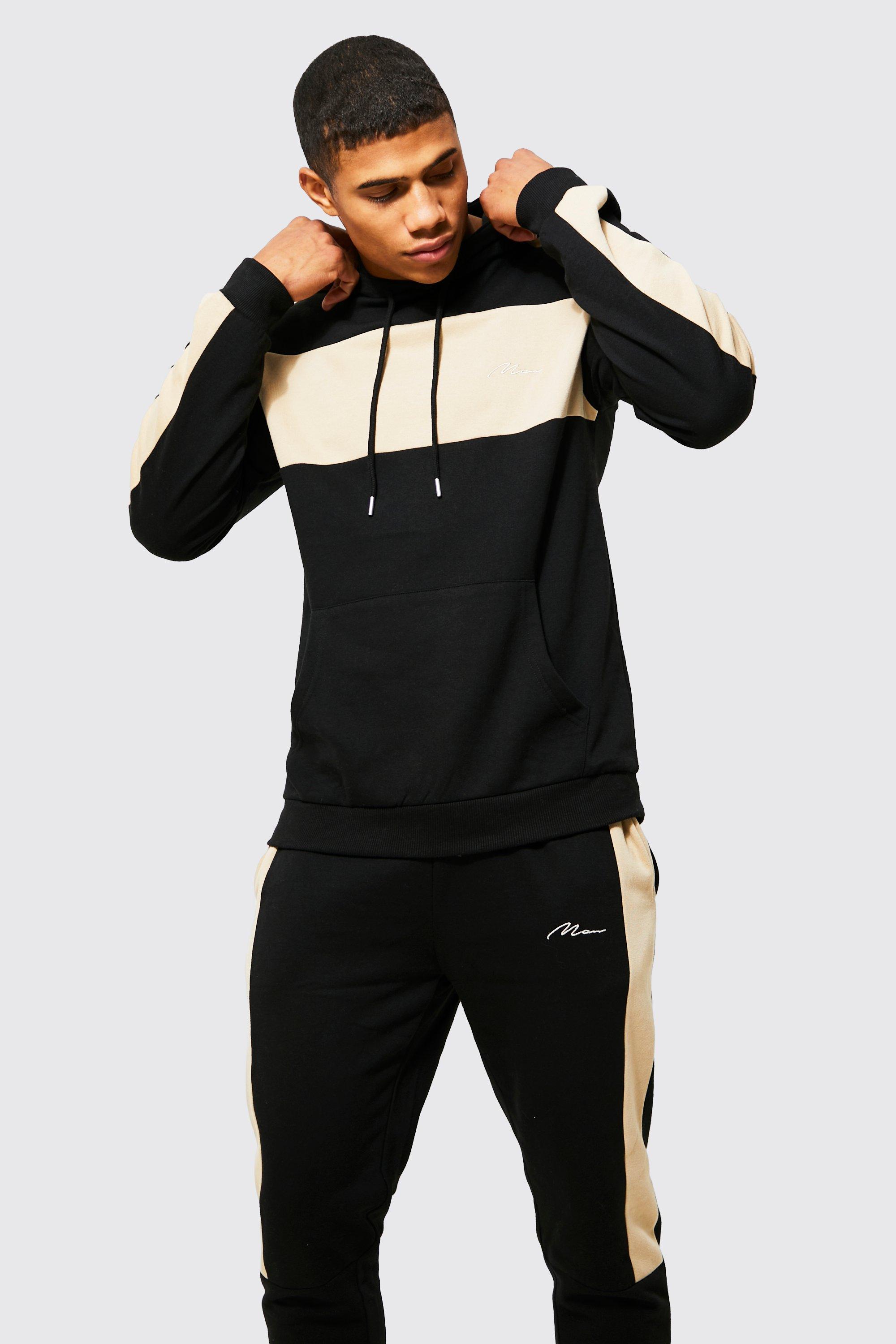 Black sales colour tracksuit