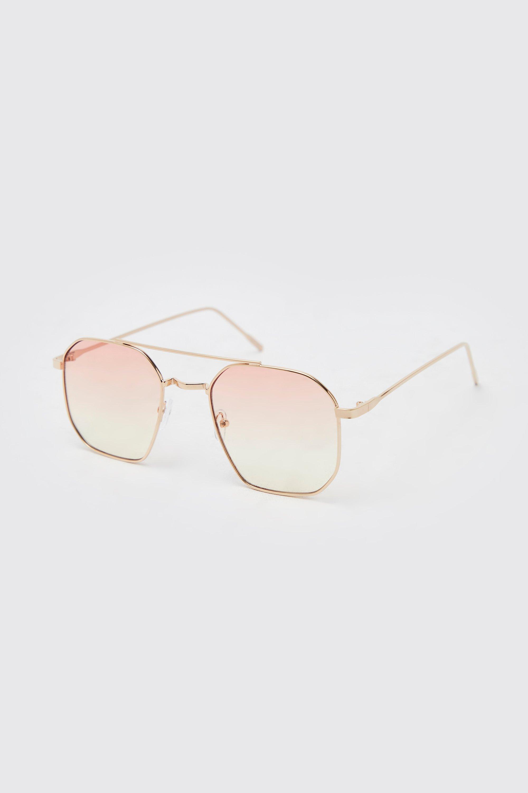 Metal Aviator Sunglasses boohoo CA