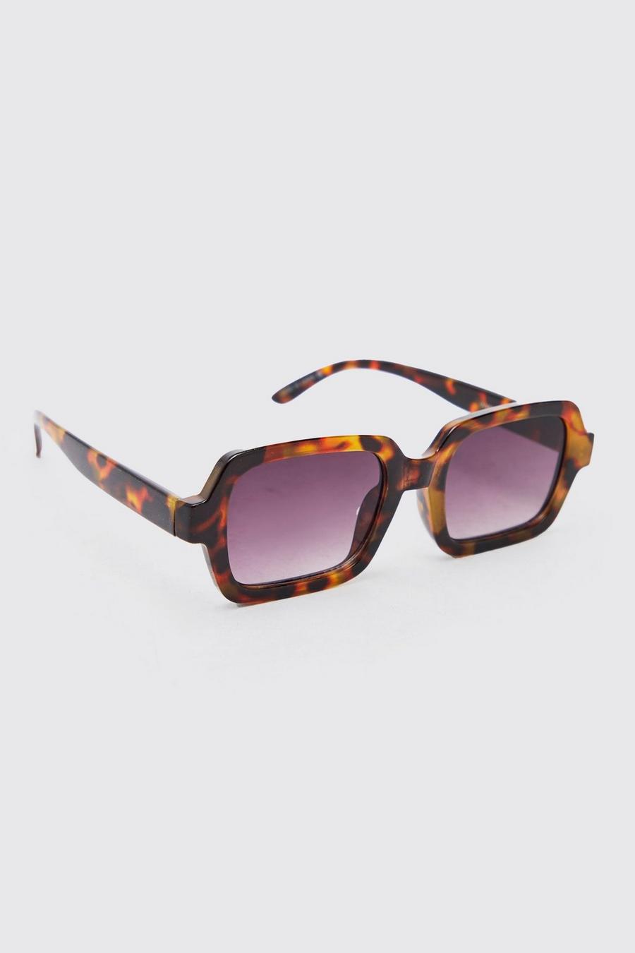 Multi Rectangle Chunky Tort Sunglasses image number 1