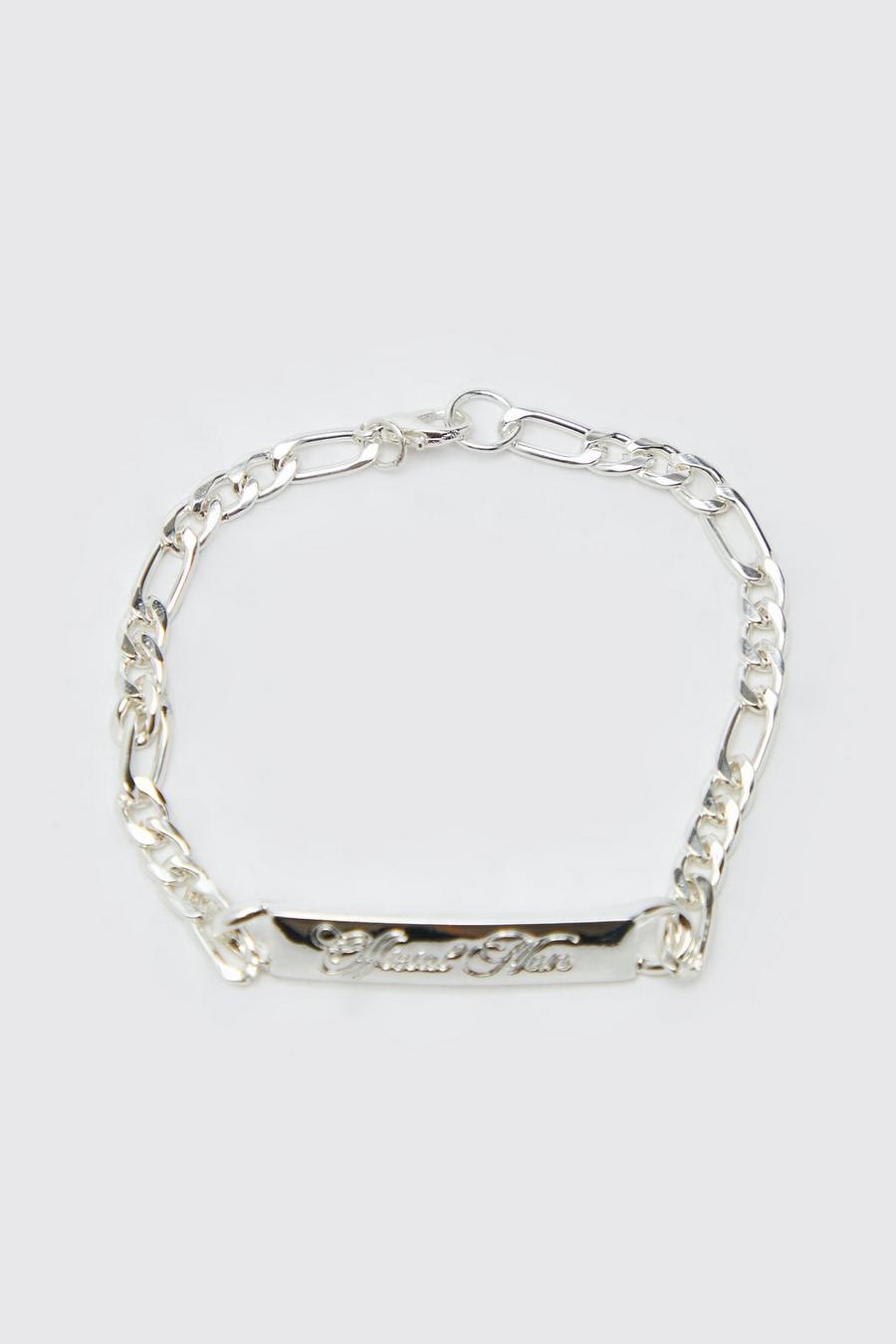 Silver Official Man Plate Bracelet image number 1