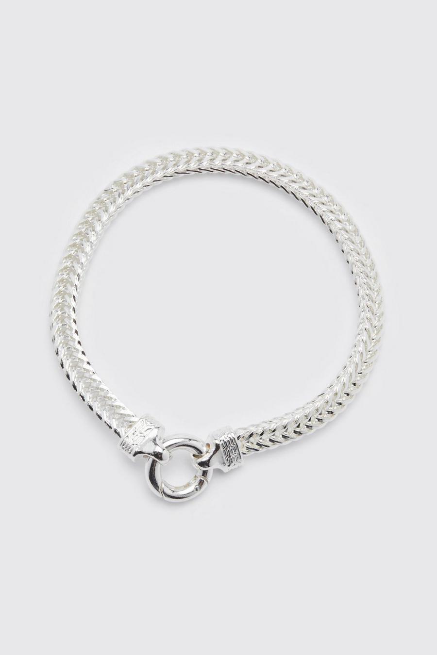 Silver Rope Detail Bracelet image number 1