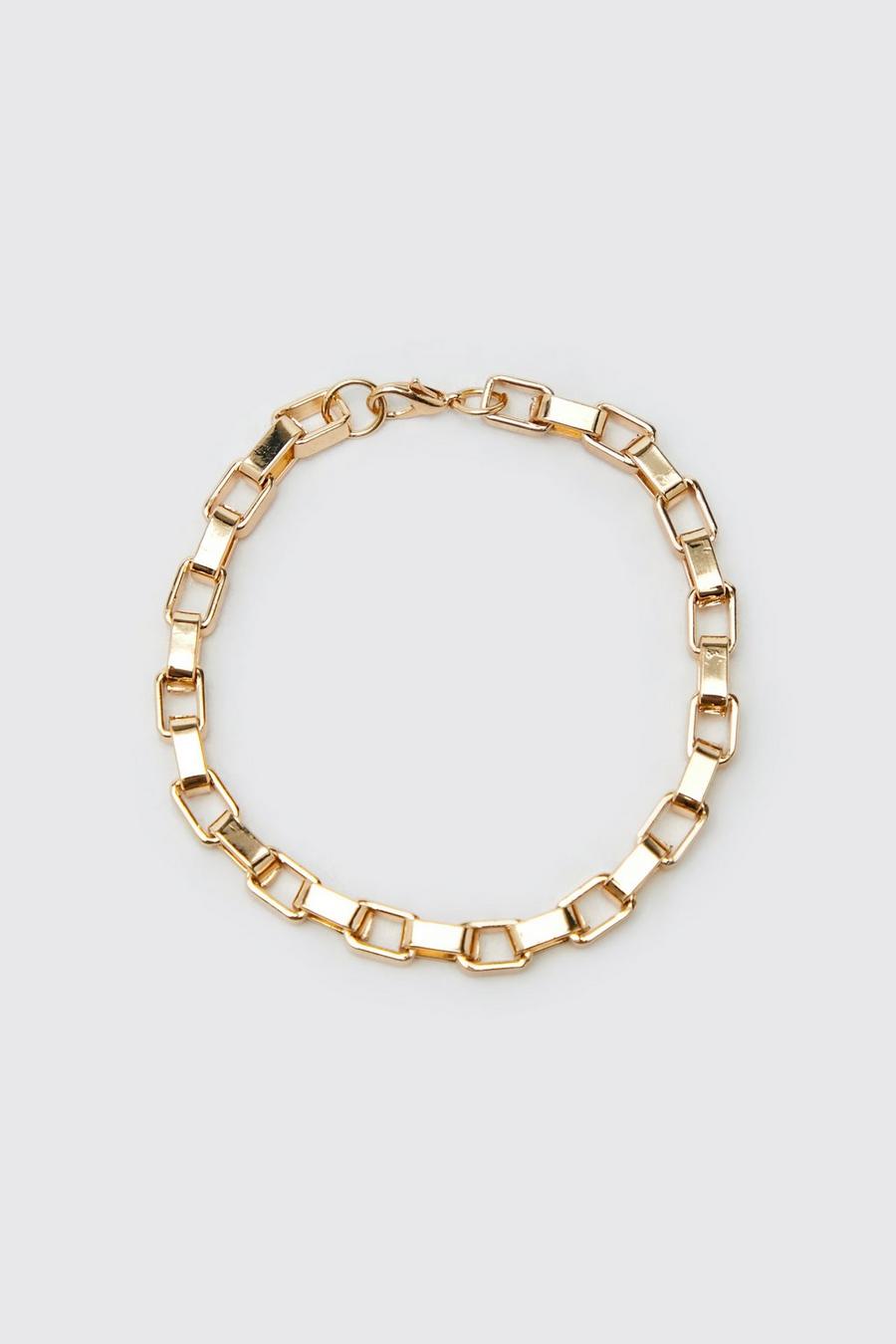 Gold metallic Chain Bracelet