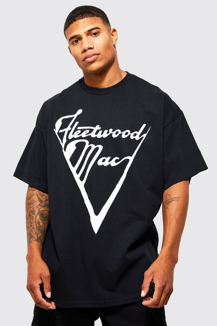 Black Oversized Fleetwood Mac License T-shirt