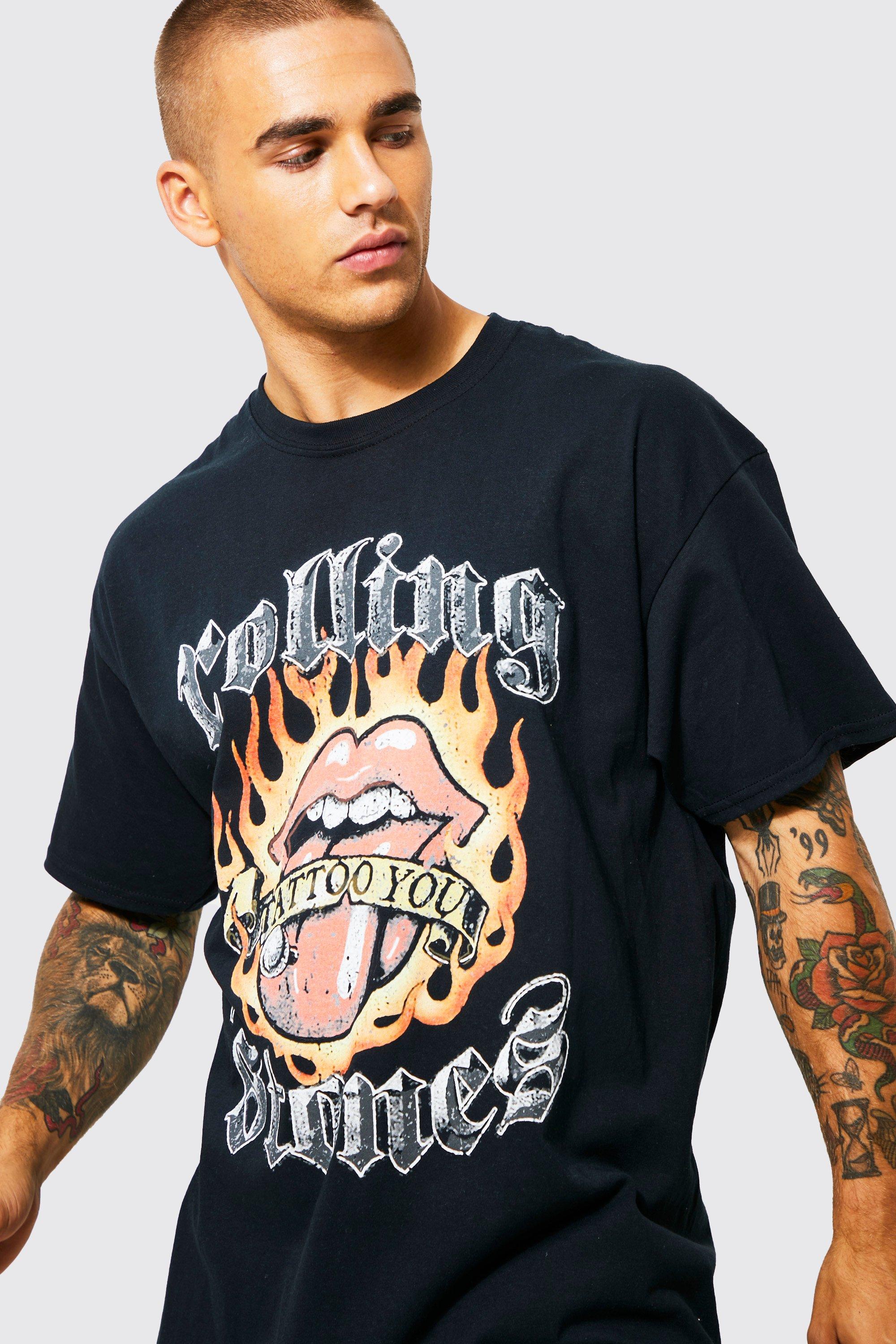 Tyggegummi Permanent hellig Oversized Rolling Stones License T-shirt | boohoo