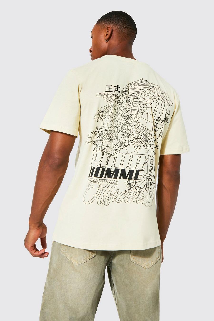 Sand Homme Eagle Graphic T-shirt image number 1