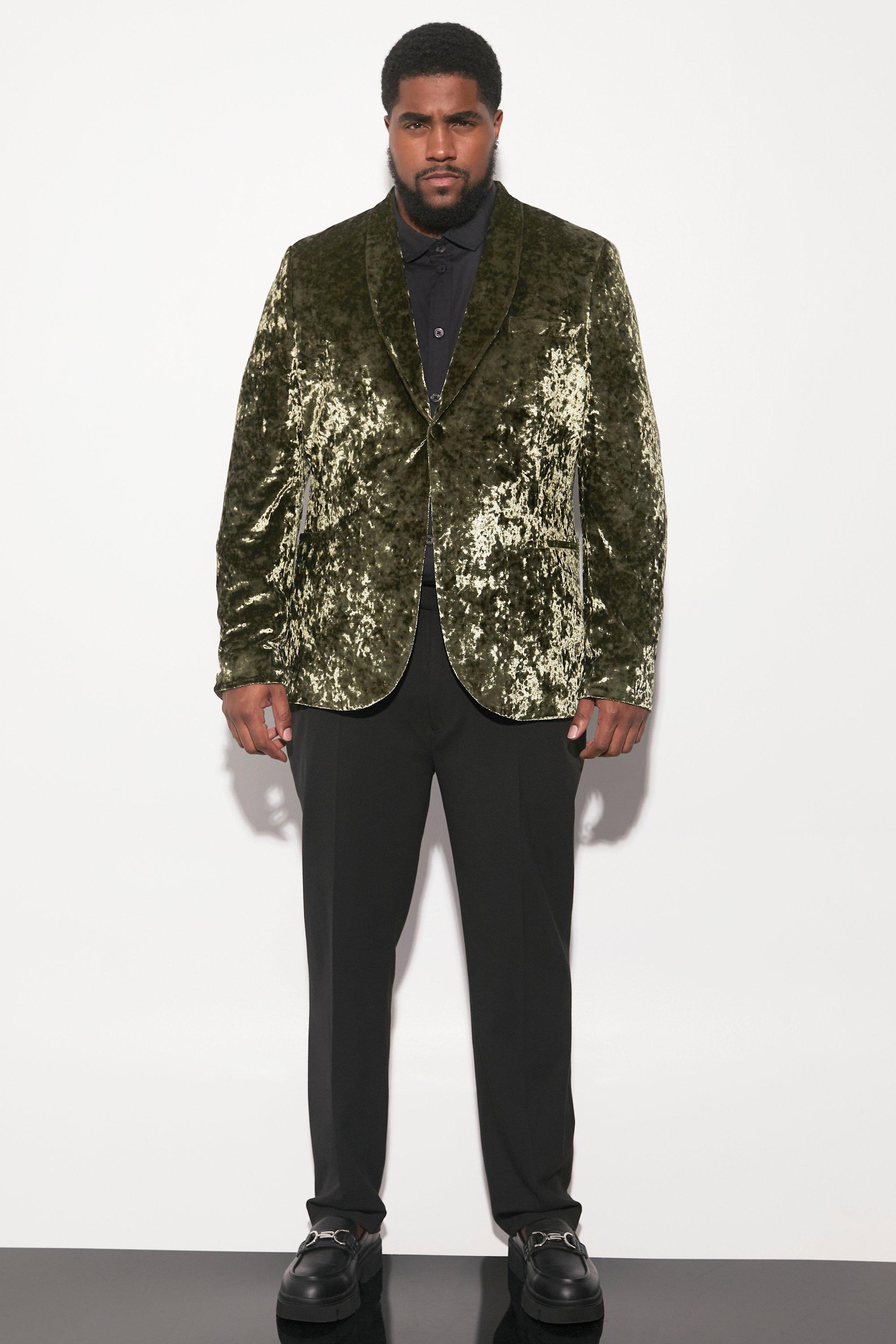 Men's big & shop tall velvet blazers