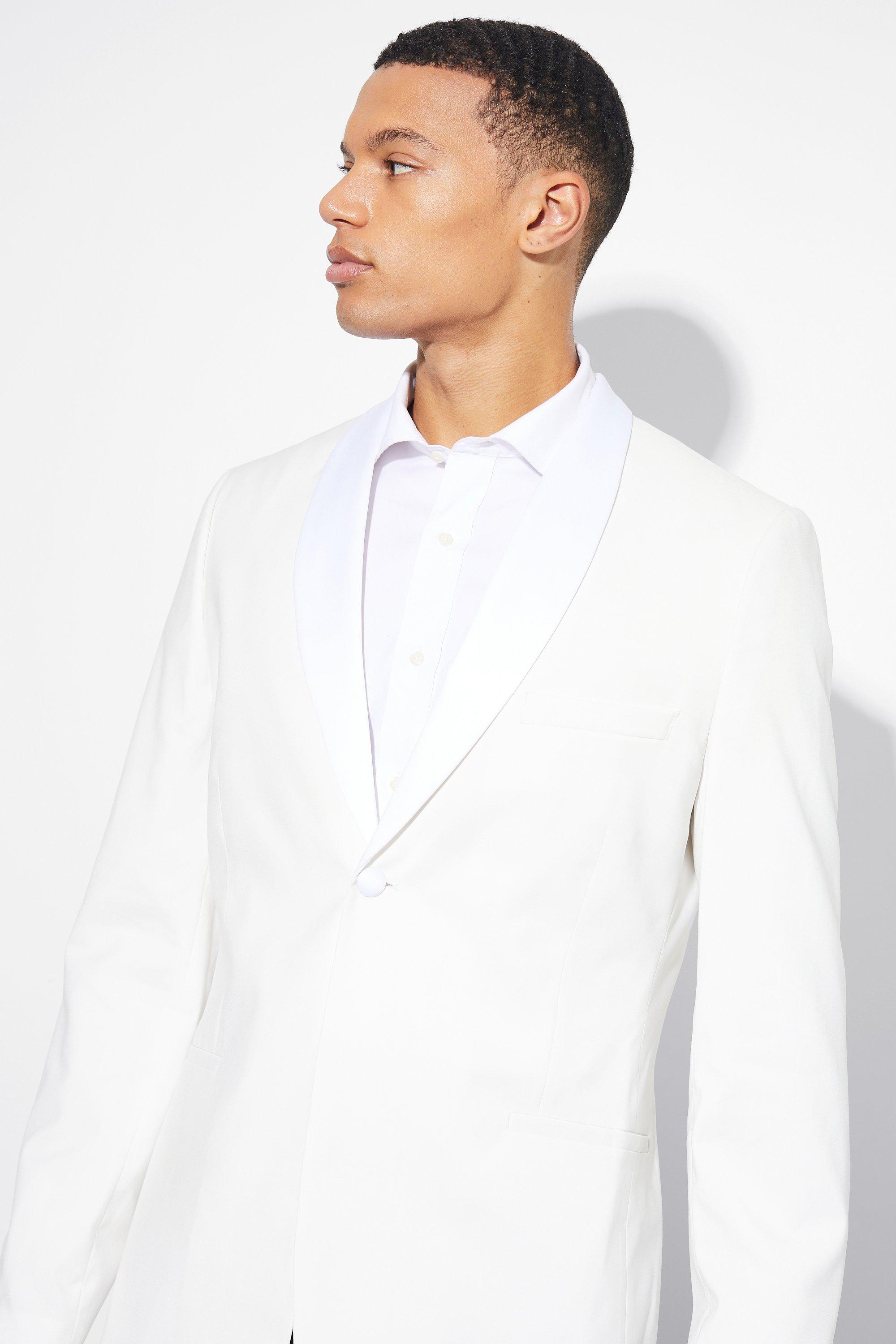 Mens white 2025 blazer uk