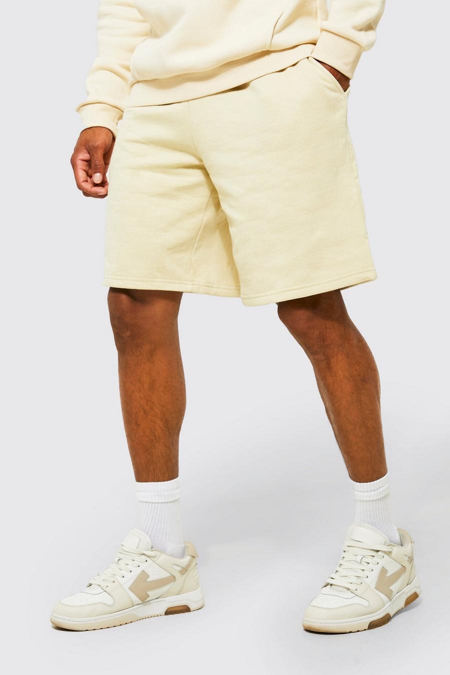 Sand Oversized Fit Jersey Shorts image number 1