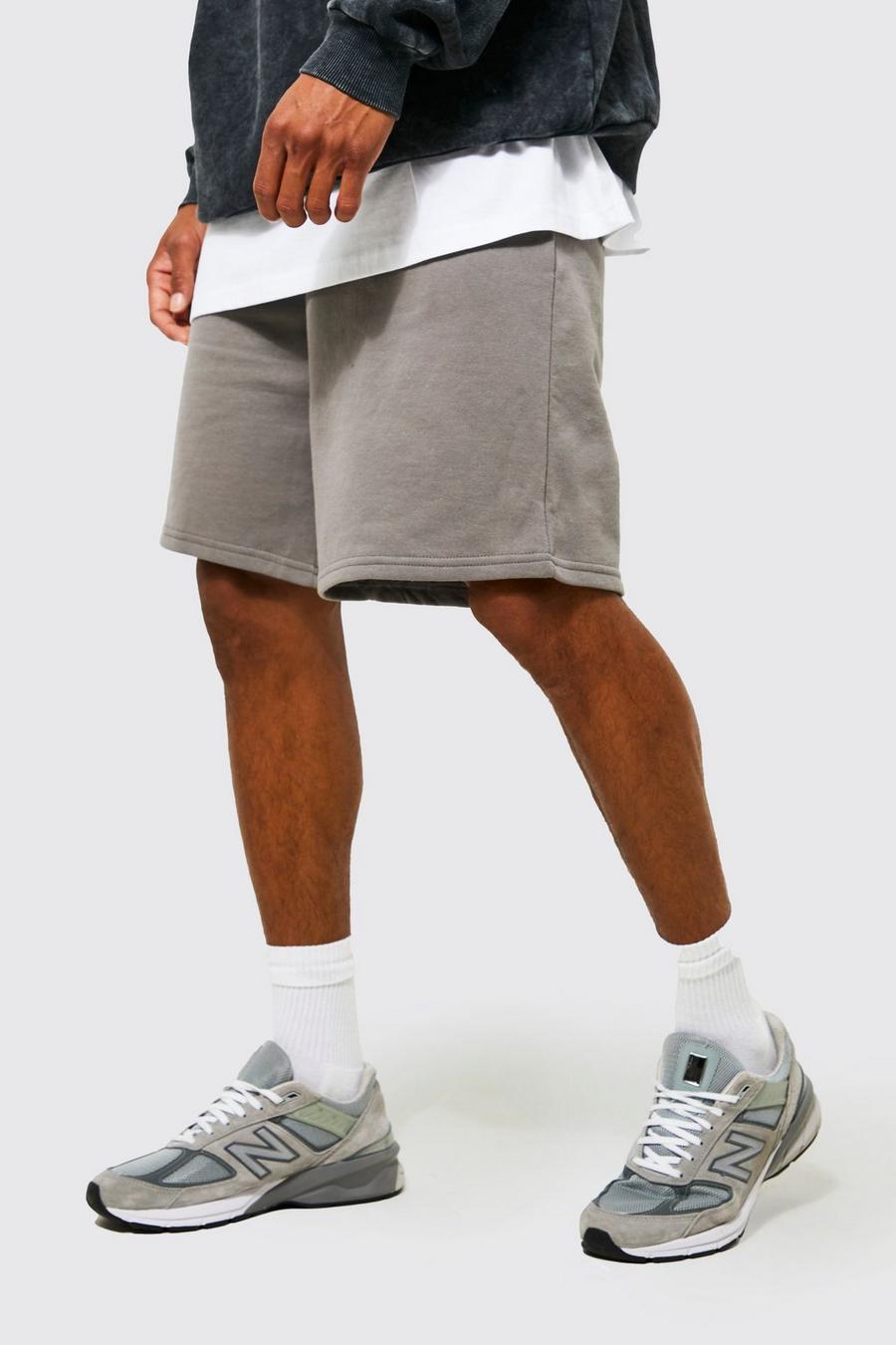 Charcoal Oversized Jersey Shorts image number 1