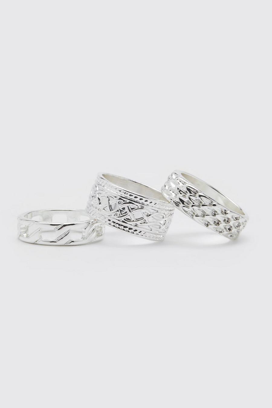 Silver 3 Pack Rings image number 1