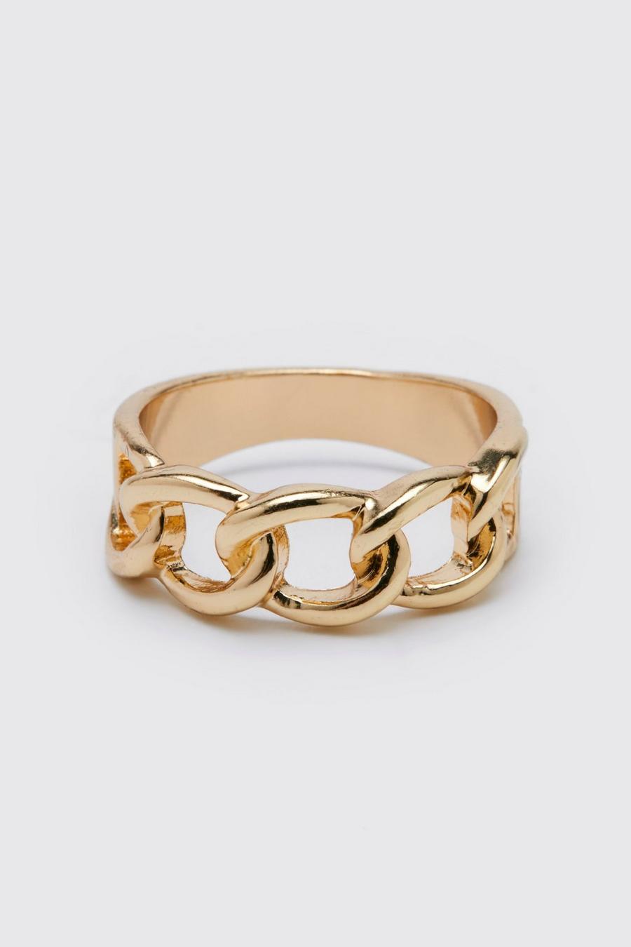 Gold metallic Chain Ring