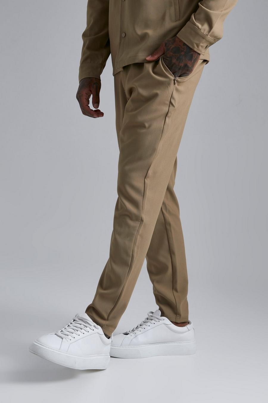 Mocha beige Tailored Trousers
