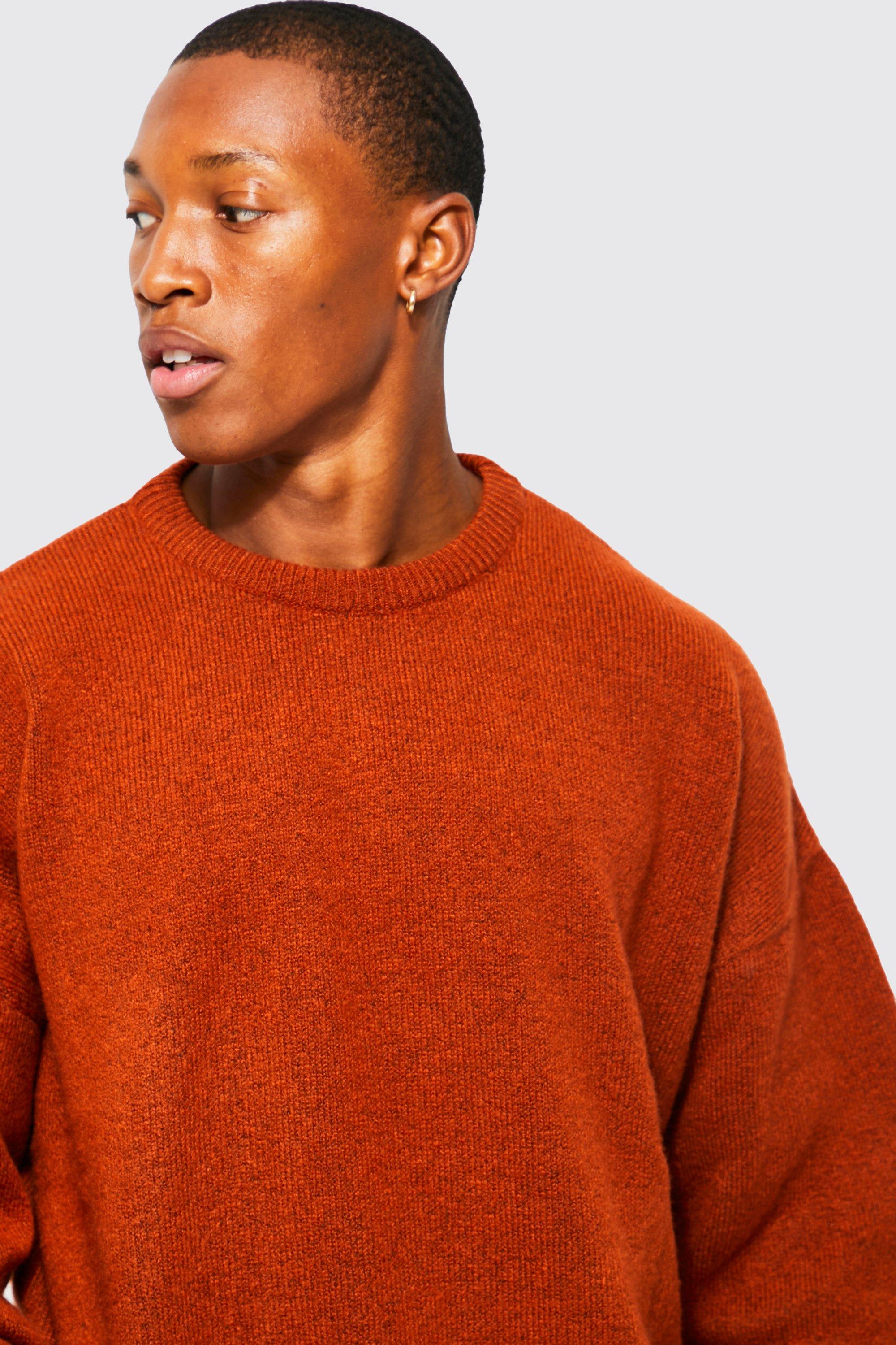 Rust oversized clearance sweater