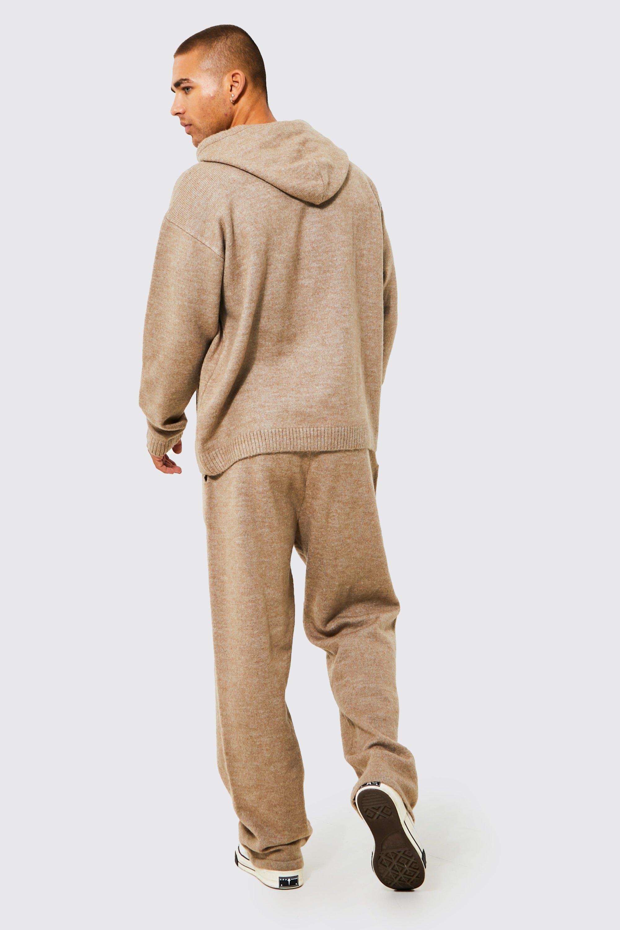 Fluffy Knitted Hoodie And Jogger