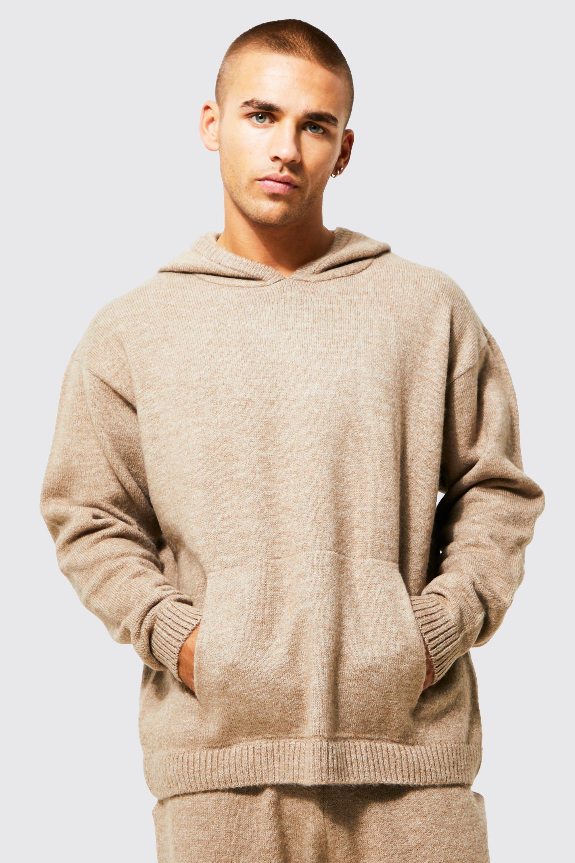 Mens fluffy hot sale hoodie