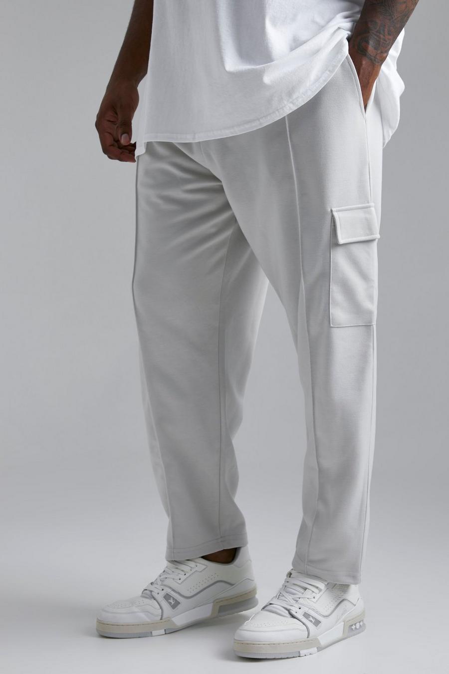 Pantalón deportivo Plus cargo elegante ajustado, Grey gris