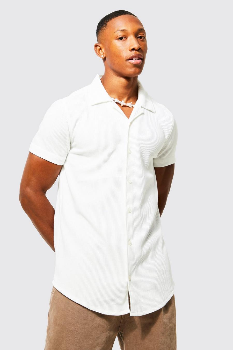 Kurzärmliges Hemd, White image number 1