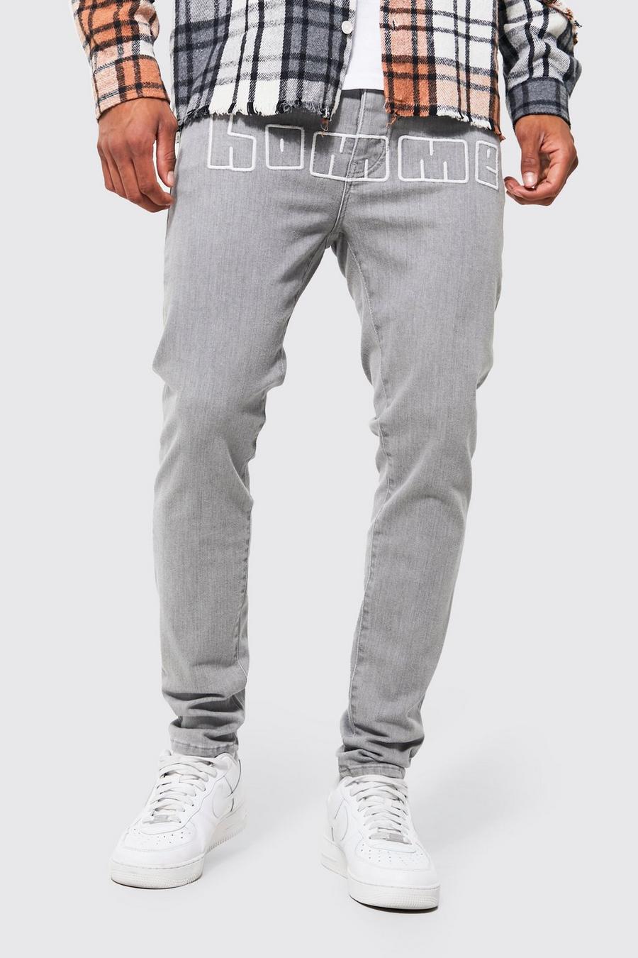 Grey Homme Skinny jeans image number 1